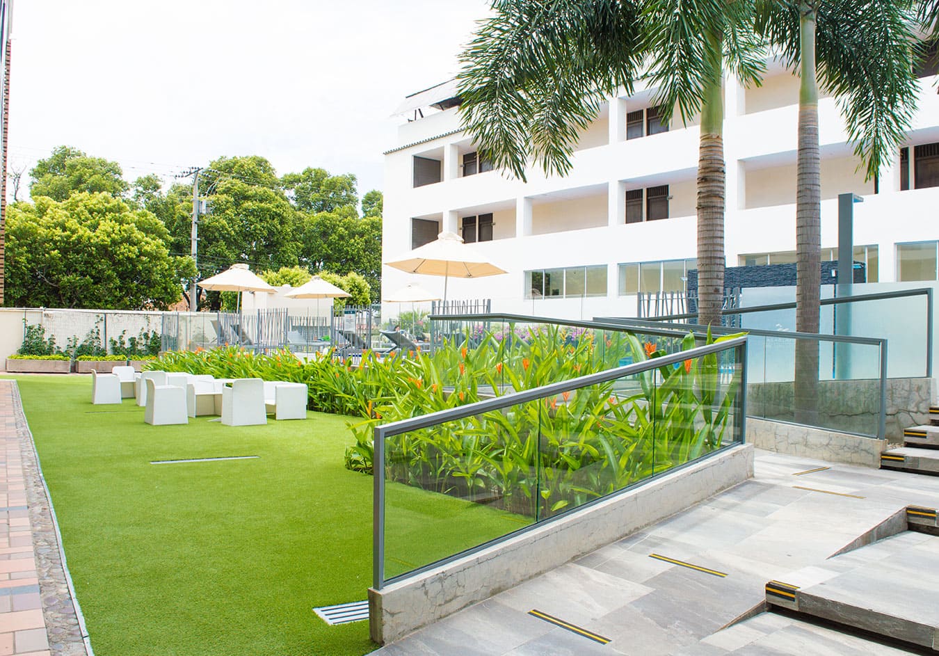 área de piscina